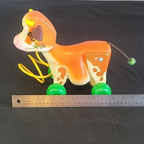 Vintage 1972 FISHER-Price #132 Molly Moo Cow - Picture 10 of 11